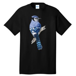 Blue Jay Bird Tall T-Shirt