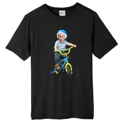 Baby Joe Biden On Tricycle Tall Fusion ChromaSoft Performance T-Shirt