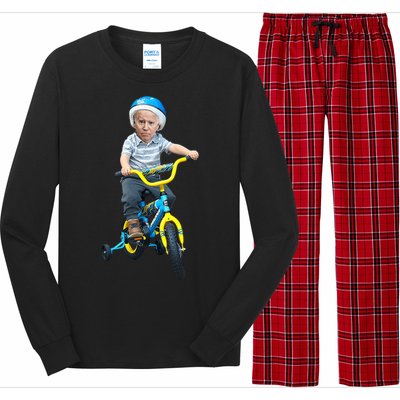 Baby Joe Biden On Tricycle Long Sleeve Pajama Set