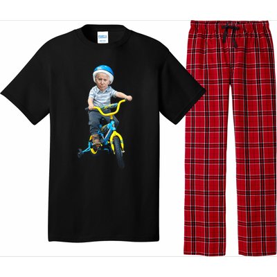 Baby Joe Biden On Tricycle Pajama Set