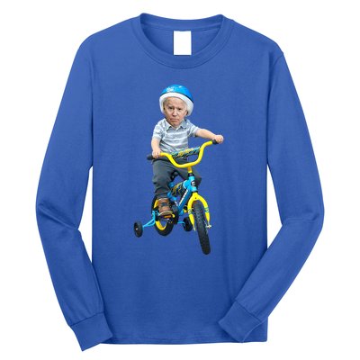 Baby Joe Biden On Tricycle Long Sleeve Shirt