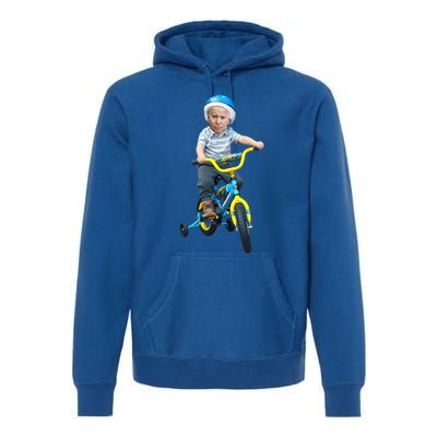 Baby Joe Biden On Tricycle Premium Hoodie