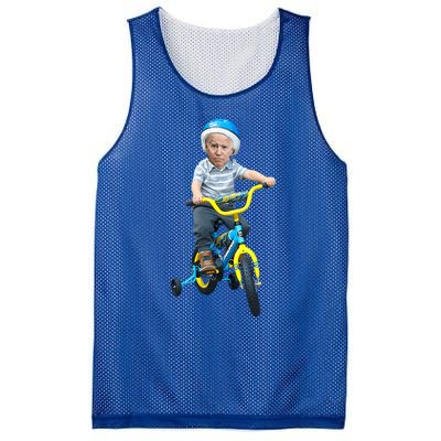 Baby Joe Biden On Tricycle Mesh Reversible Basketball Jersey Tank