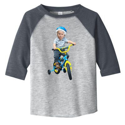 Baby Joe Biden On Tricycle Toddler Fine Jersey T-Shirt