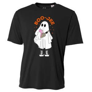 Boo Jee Boujee Funny Halloween Cute Boo Ghost Spooky Costume Cooling Performance Crew T-Shirt