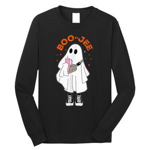 Boo Jee Boujee Funny Halloween Cute Boo Ghost Spooky Costume Long Sleeve Shirt