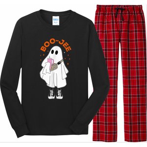 Boo Jee Boujee Funny Halloween Cute Boo Ghost Spooky Costume Long Sleeve Pajama Set