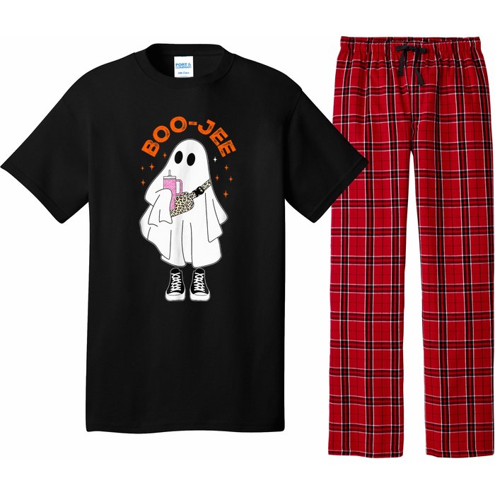 Boo Jee Boujee Funny Halloween Cute Boo Ghost Spooky Costume Pajama Set