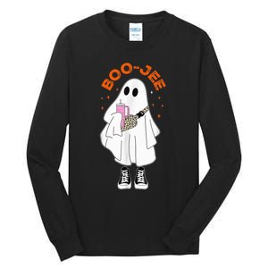 Boo Jee Boujee Funny Halloween Cute Boo Ghost Spooky Costume Tall Long Sleeve T-Shirt