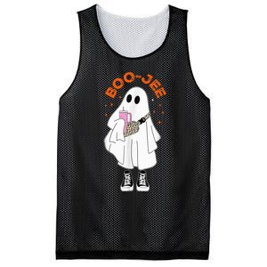 Boo Jee Boujee Funny Halloween Cute Boo Ghost Spooky Costume Mesh Reversible Basketball Jersey Tank