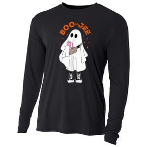 Boo Jee Boujee Funny Halloween Cute Boo Ghost Spooky Costume Cooling Performance Long Sleeve Crew