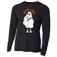 Boo Jee Boujee Funny Halloween Cute Boo Ghost Spooky Costume Cooling Performance Long Sleeve Crew