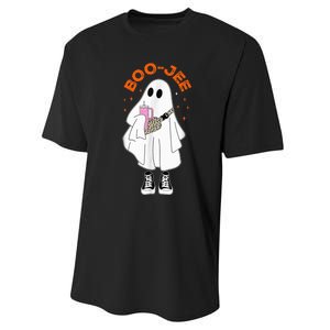 Boo Jee Boujee Funny Halloween Cute Boo Ghost Spooky Costume Performance Sprint T-Shirt