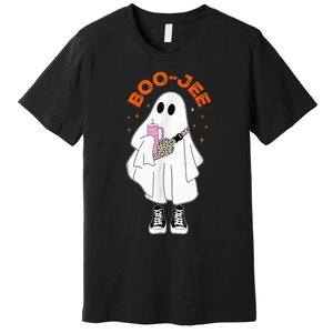 Boo Jee Boujee Funny Halloween Cute Boo Ghost Spooky Costume Premium T-Shirt