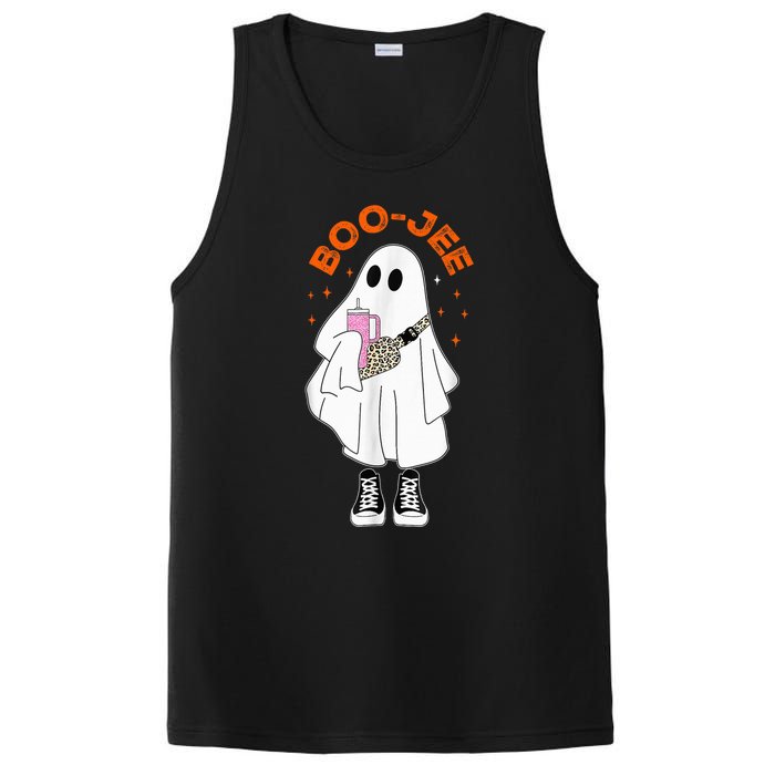 Boo Jee Boujee Funny Halloween Cute Boo Ghost Spooky Costume PosiCharge Competitor Tank