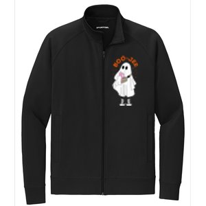 Boo Jee Boujee Funny Halloween Cute Boo Ghost Spooky Costume Stretch Full-Zip Cadet Jacket