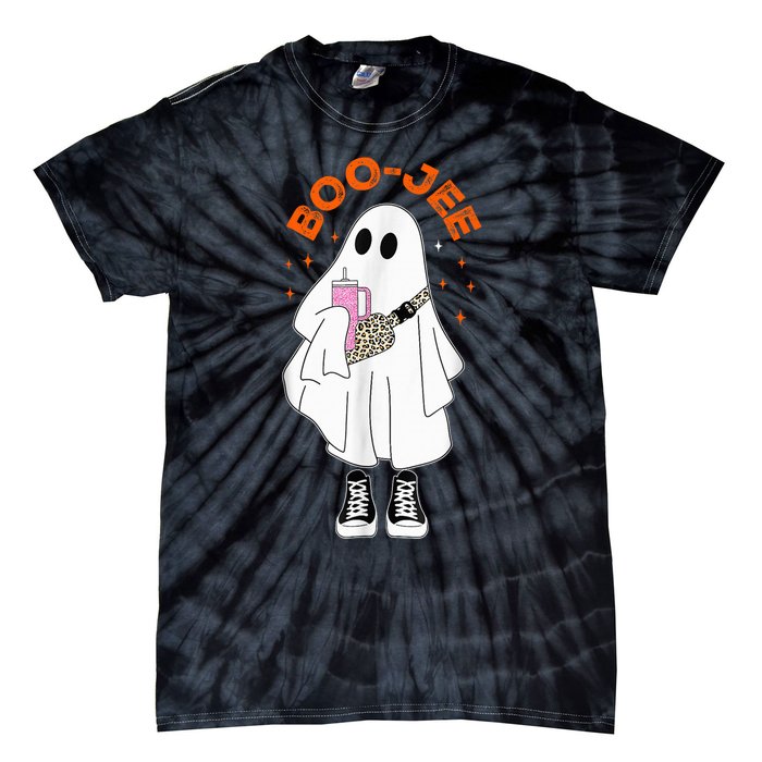 Boo Jee Boujee Funny Halloween Cute Boo Ghost Spooky Costume Tie-Dye T-Shirt