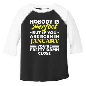 Birthday January Birth In Jan Toddler Fine Jersey T-Shirt