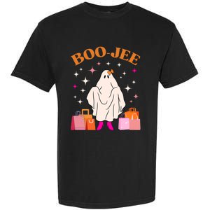 Boo Jee Boujee Funny Halloween Cute Boo Ghost Spooky Costume Garment-Dyed Heavyweight T-Shirt