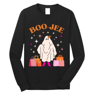 Boo Jee Boujee Funny Halloween Cute Boo Ghost Spooky Costume Long Sleeve Shirt