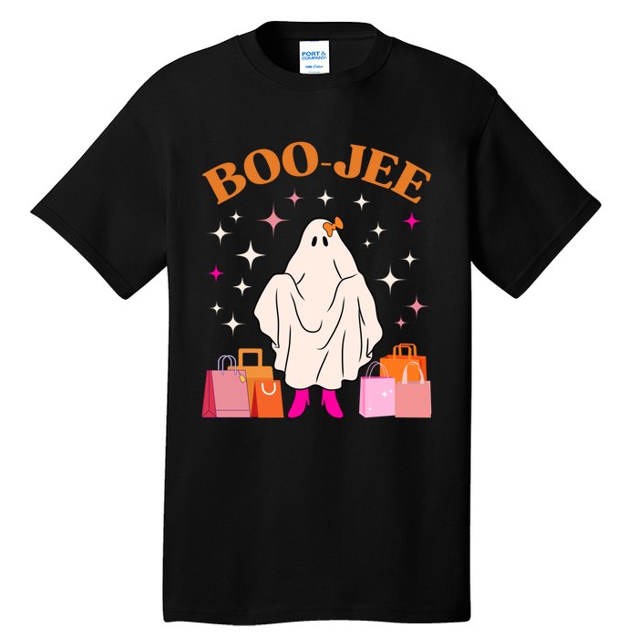 Boo Jee Boujee Funny Halloween Cute Boo Ghost Spooky Costume Tall T-Shirt