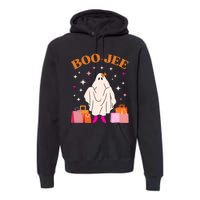 Boo Jee Boujee Funny Halloween Cute Boo Ghost Spooky Costume Premium Hoodie