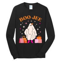 Boo Jee Boujee Funny Halloween Cute Boo Ghost Spooky Costume Tall Long Sleeve T-Shirt