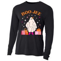 Boo Jee Boujee Funny Halloween Cute Boo Ghost Spooky Costume Cooling Performance Long Sleeve Crew