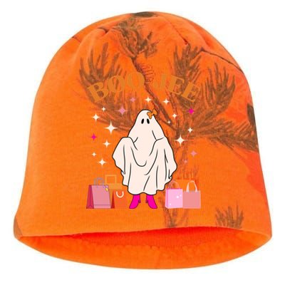 Boo Jee Boujee Funny Halloween Cute Boo Ghost Spooky Costume Kati - Camo Knit Beanie