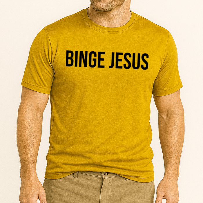 Binge Jesus Cooling Performance Crew T-Shirt