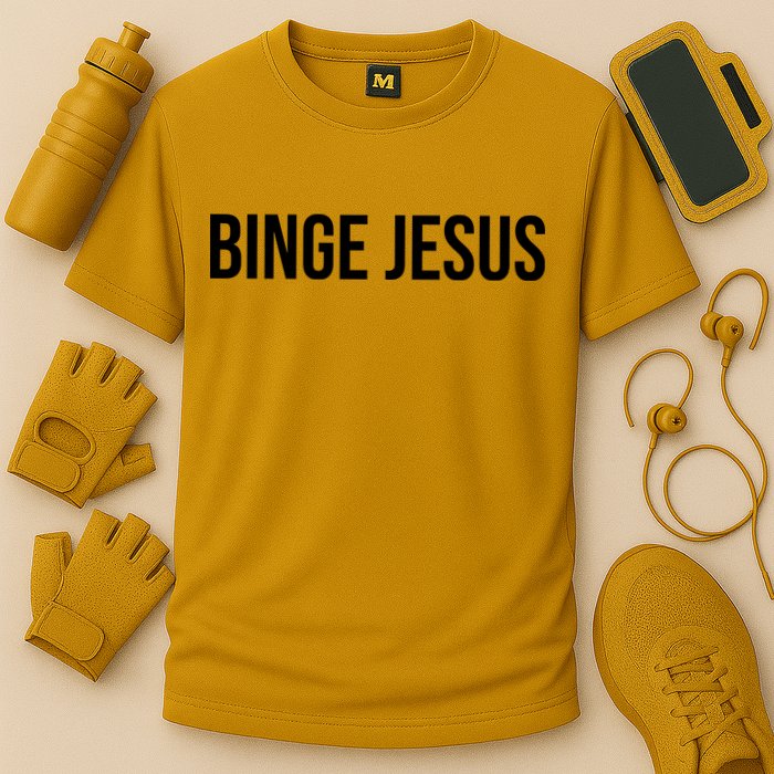 Binge Jesus Cooling Performance Crew T-Shirt