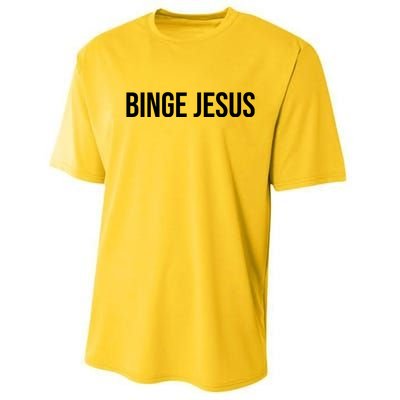 Binge Jesus Performance Sprint T-Shirt