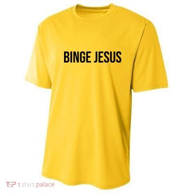 Binge Jesus Youth Performance Sprint T-Shirt