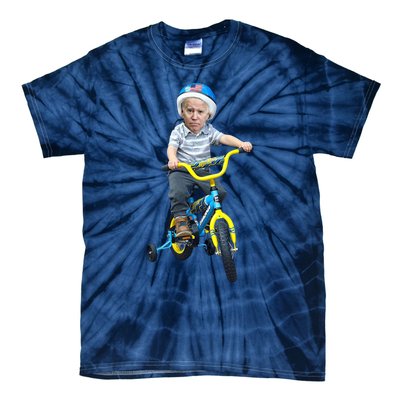 Baby Joe Biden On Tricycle Funny Joe Biden Bike Tie-Dye T-Shirt