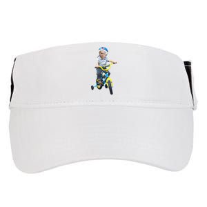 Baby Joe Biden On Tricycle Funny Joe Biden Bike Adult Drive Performance Visor