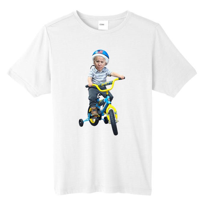 Baby Joe Biden On Tricycle Funny Joe Biden Bike Tall Fusion ChromaSoft Performance T-Shirt