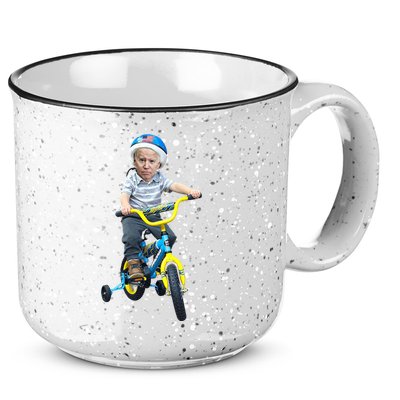 Baby Joe Biden On Tricycle Funny Joe Biden Bike 15oz Campfire Ceramic Mug