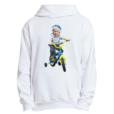 Baby Joe Biden On Tricycle Funny Joe Biden Bike Urban Pullover Hoodie