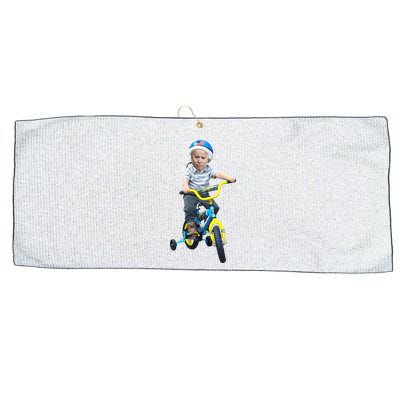 Baby Joe Biden On Tricycle Funny Joe Biden Bike Large Microfiber Waffle Golf Towel