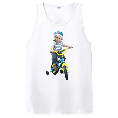 Baby Joe Biden On Tricycle Funny Joe Biden Bike PosiCharge Competitor Tank