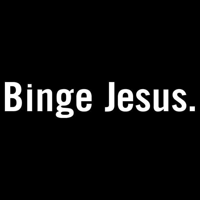 Binge Jesus Drawstring Bag