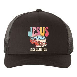 Boho Jesus-Revolution, Christian Faith Based Jesus Costume Yupoong Adult 5-Panel Trucker Hat