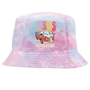 Boho Jesus-Revolution, Christian Faith Based Jesus Costume Tie-Dyed Bucket Hat