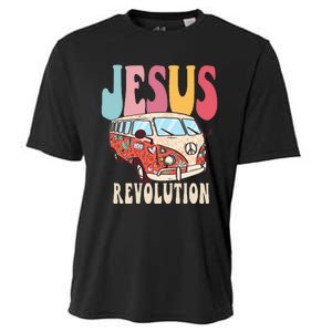 Boho Jesus-Revolution, Christian Faith Based Jesus Costume Cooling Performance Crew T-Shirt