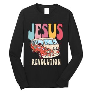 Boho Jesus-Revolution, Christian Faith Based Jesus Costume Long Sleeve Shirt