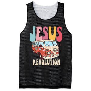 Boho Jesus-Revolution, Christian Faith Based Jesus Costume Mesh Reversible Basketball Jersey Tank