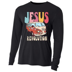 Boho Jesus-Revolution, Christian Faith Based Jesus Costume Cooling Performance Long Sleeve Crew