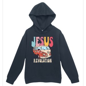 Boho Jesus-Revolution, Christian Faith Based Jesus Costume Urban Pullover Hoodie