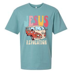 Boho Jesus-Revolution, Christian Faith Based Jesus Costume Sueded Cloud Jersey T-Shirt