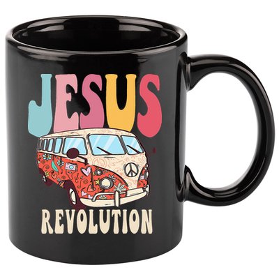 Boho Jesus-Revolution Christian Faith Based Jesus 11oz C Handle Ceramic Mug